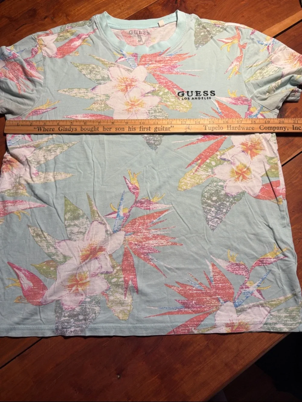 Guess Los Angeles Men's M Floral Tropical Bird of Paradise Print T-Shirt - Picture 4 of 11